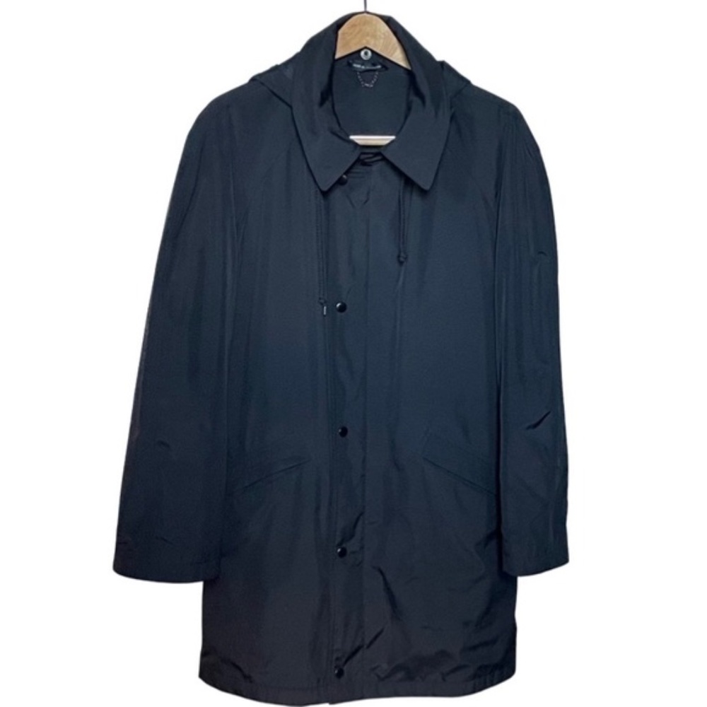 Millennium Black Coat with Detachable Hood - Size Large